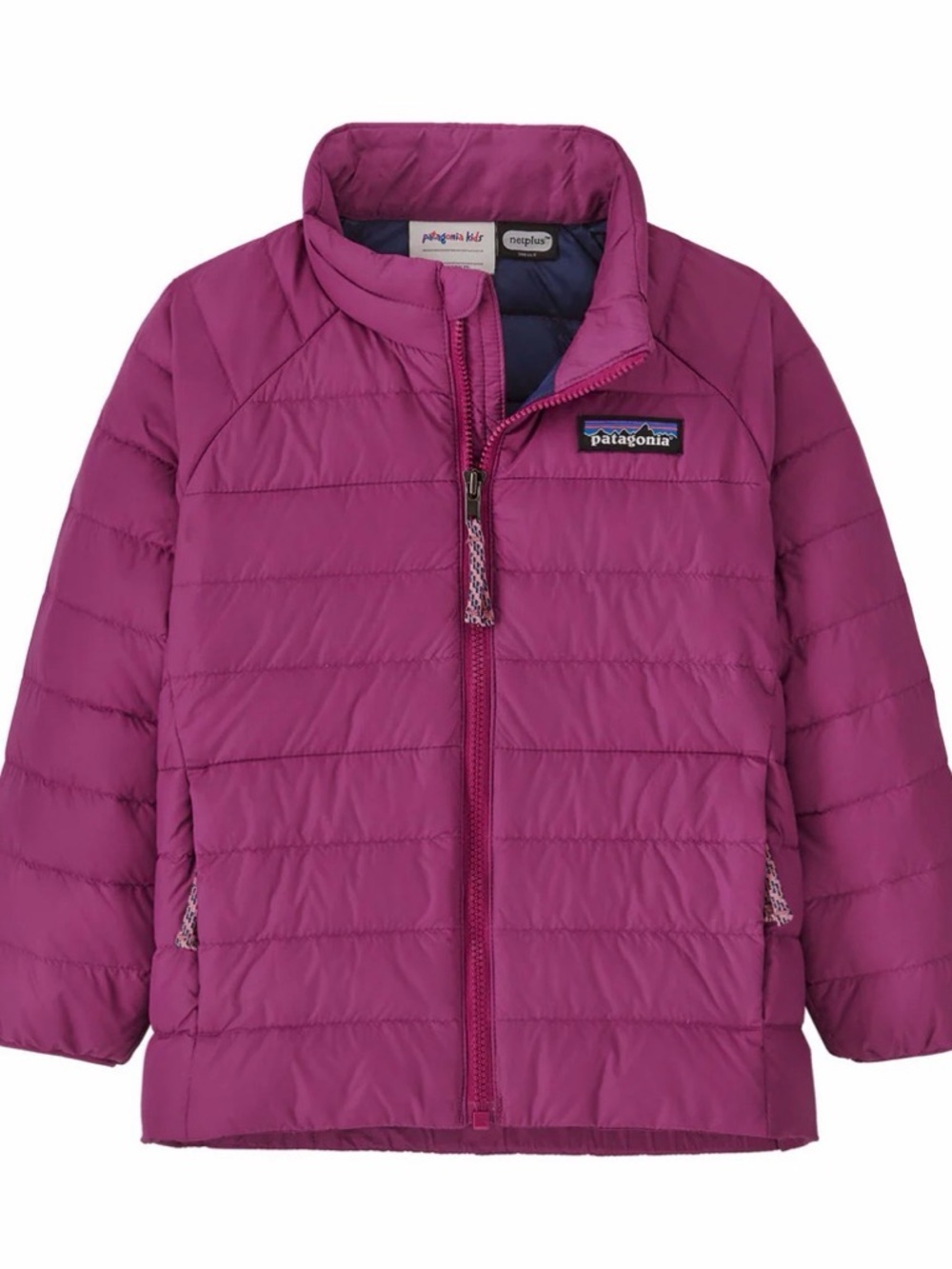 Patagonia Kids Magenta Quilted Puffer Jacket